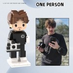 Custom Personalized Building Block Portrait Figurine, Custom Photo Brick Figure, Unique Christmas Gift for Couple Family