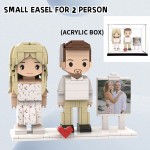 Custom Personalized Building Block Portrait Figurine, Custom Photo Brick Figure, Unique Christmas Gift for Couple Family