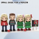 Custom Personalized Building Block Portrait Figurine, Custom Photo Brick Figure, Unique Christmas Gift for Couple Family