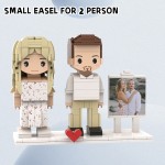 Custom Personalized Building Block Portrait Figurine, Custom Photo Brick Figure, Unique Christmas Gift for Couple Family