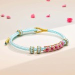 Green Peace Knot Bracelet — Jade & Natural Silk Cord | TiedIntention